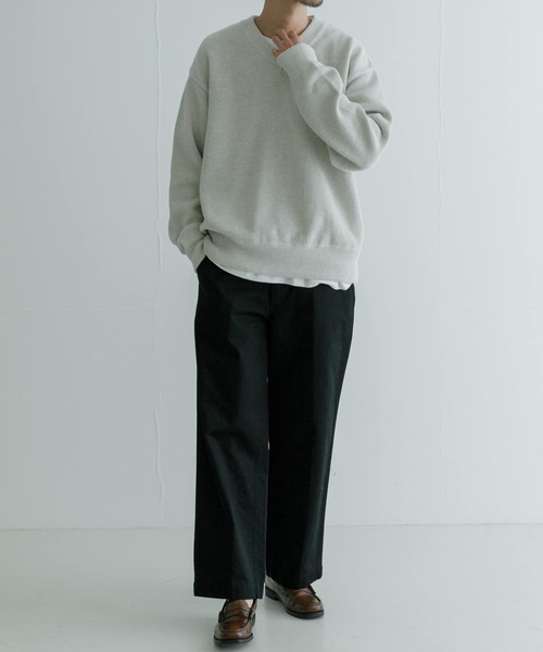 crepuscule（クレプスキュール）の「crepuscule　Moss Stitch V Pullover（ニット/セーター・メンズ・ブラック/ホワイト系その他/ダークグレー・2/1）」の12枚目の写真