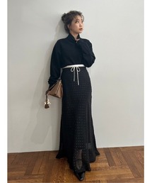 Mila Owen | 【USAGIONLINE・ZOZO限定】ダブルウエストスーツナロースカート(スカート)