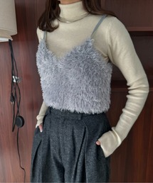 Amiur | fur knit bustier / ファーニットビスチェ(Tシャツ/カットソー)
