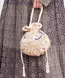 チャイハネ | 【チャイハネ】ピーコックミニ巾着バッグ(ハンドバッグ)