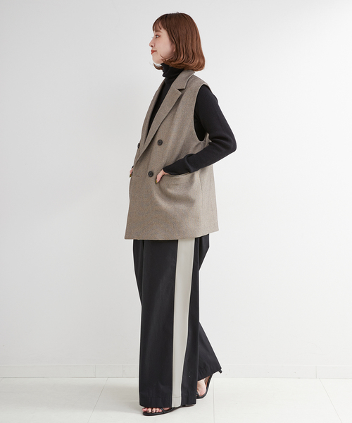 B.C STOCK(ベーセーストック)の「《追加》コットンナイロントラックパンツ(その他パンツ・レディース・ブラック/チャコールグレー/ベージュ・MEDIUM/LARGE)」の5枚目の写真