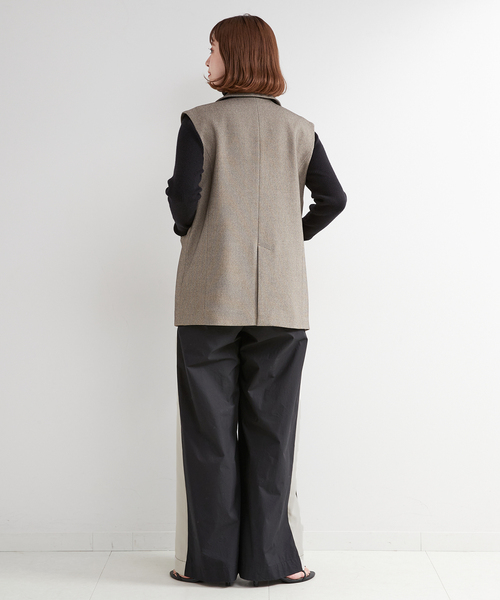 B.C STOCK(ベーセーストック)の「《追加》コットンナイロントラックパンツ(その他パンツ・レディース・ブラック/チャコールグレー/ベージュ・MEDIUM/LARGE)」の7枚目の写真