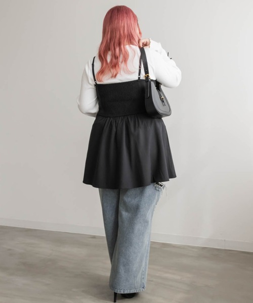 CLETTE（クレット）の「リボンデザインビスチェ（その他トップス・レディース・ブラック/ブラック系その他・3L/4L/LL）」の11枚目の写真