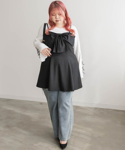 CLETTE（クレット）の「リボンデザインビスチェ（その他トップス・レディース・ブラック/ブラック系その他・3L/4L/LL）」の18枚目の写真