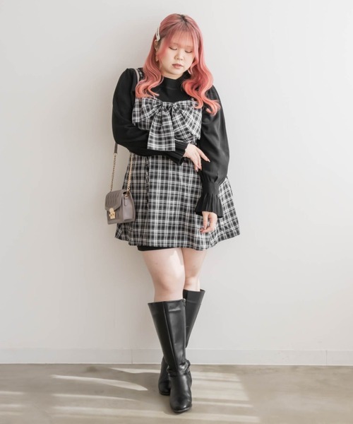 CLETTE（クレット）の「リボンデザインビスチェ（その他トップス・レディース・ブラック/ブラック系その他・3L/4L/LL）」の6枚目の写真