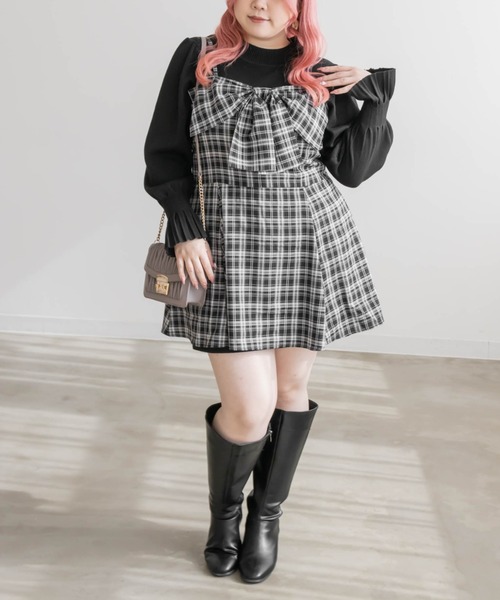 CLETTE（クレット）の「リボンデザインビスチェ（その他トップス・レディース・ブラック/ブラック系その他・3L/4L/LL）」の8枚目の写真