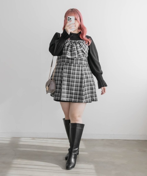 CLETTE（クレット）の「リボンデザインビスチェ（その他トップス・レディース・ブラック/ブラック系その他・3L/4L/LL）」の14枚目の写真