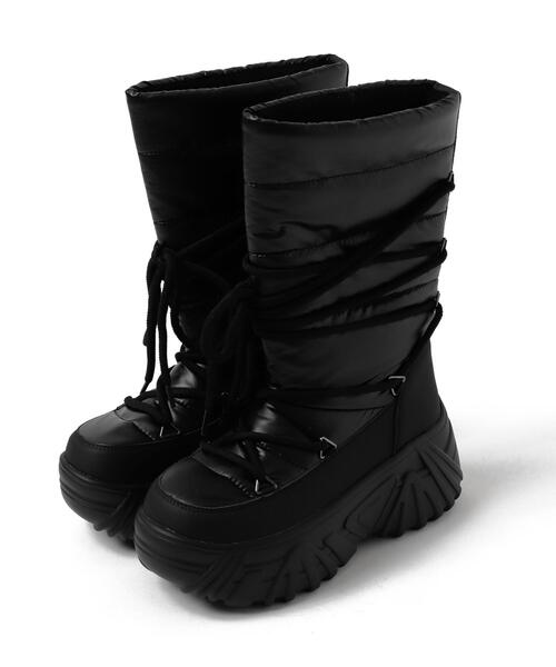 WEGO（ウィゴー）の「WEGO/レースアップパテッドブーツ（ブーツ・レディース・シルバー/ブラック/キャメル・LARGE/MEDIUM）」の13枚目の写真