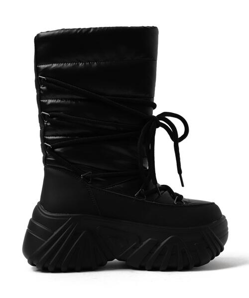 WEGO（ウィゴー）の「WEGO/レースアップパテッドブーツ（ブーツ・レディース・シルバー/ブラック/キャメル・LARGE/MEDIUM）」の17枚目の写真