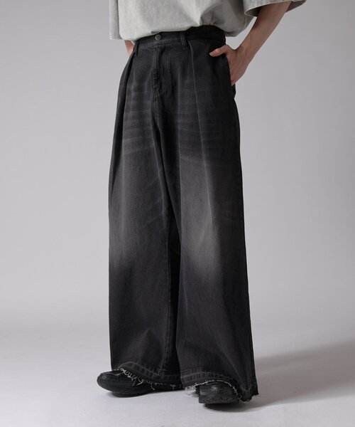 Lui's（ルイス）の「バギーデニムトラウザー（デニムパンツ・メンズ・インディゴブルー/ブラック・M/S）」の14枚目の写真