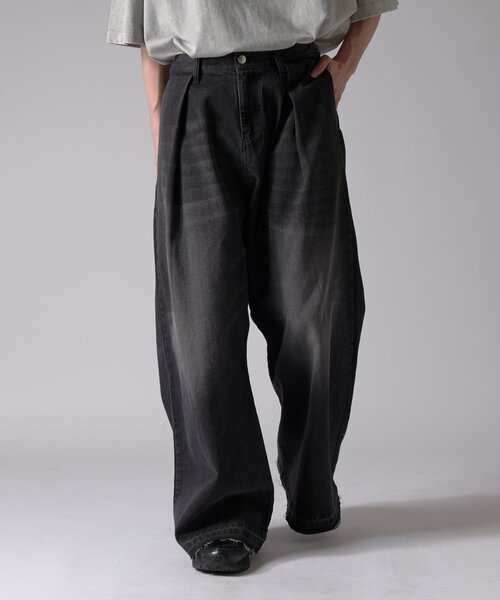 Lui's（ルイス）の「バギーデニムトラウザー（デニムパンツ・メンズ・インディゴブルー/ブラック・M/S）」の15枚目の写真