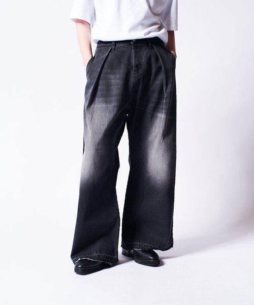 Lui's（ルイス）の「バギーデニムトラウザー（デニムパンツ・メンズ・インディゴブルー/ブラック・M/S）」の19枚目の写真