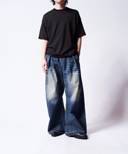 Lui's（ルイス）の「バギーデニムトラウザー（デニムパンツ・メンズ・インディゴブルー/ブラック・M/S）」の5枚目の写真