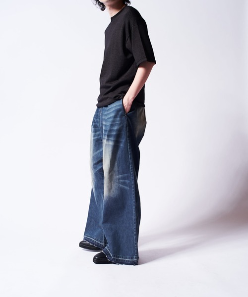 Lui's（ルイス）の「バギーデニムトラウザー（デニムパンツ・メンズ・インディゴブルー/ブラック・M/S）」の7枚目の写真