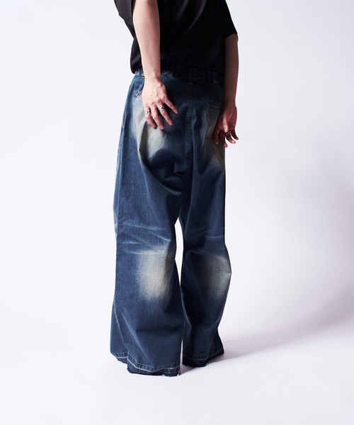 Lui's（ルイス）の「バギーデニムトラウザー（デニムパンツ・メンズ・インディゴブルー/ブラック・M/S）」の3枚目の写真