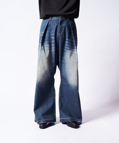 Lui's（ルイス）の「バギーデニムトラウザー（デニムパンツ・メンズ・インディゴブルー/ブラック・M/S）」の9枚目の写真