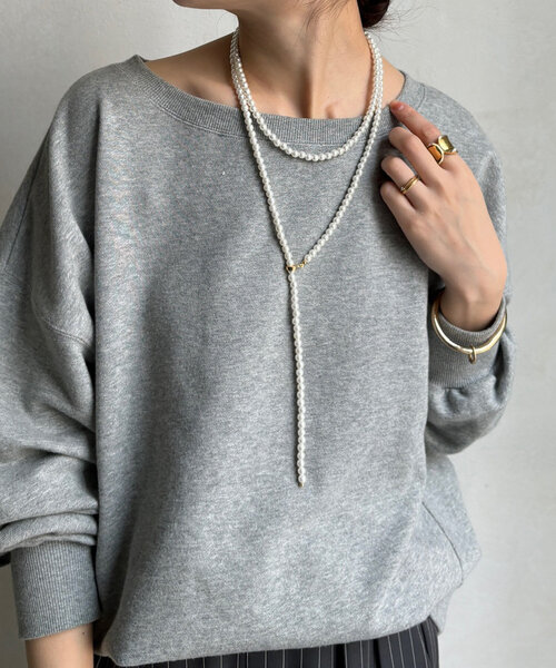 DouDou（ドゥドゥ）の「パールアレンジネックレス（ネックレス・レディース・ホワイト・FREE）」の4枚目の写真