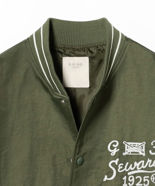 B:MING by BEAMS(ビーミングバイビームス)の「撥水 スタジャン(S~L)(スタジャン・レディース・オリーブ/ネイビー・SMALL/LARGE/MEDIUM)」の12枚目の写真