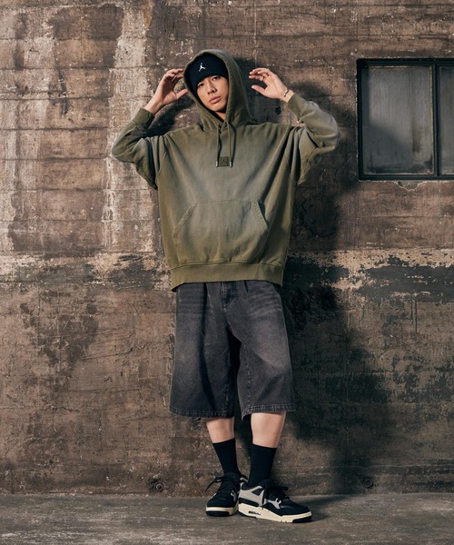 JORDAN BRAND(ジョーダンブランド)の「《セットアップ対応商品》ジョーダン フライト フリース メンズ プルオーバー パーカー / Jordan Flight Fleece Men's Pullover Hoodie FV7249-222 Medium Olive(パーカー・メンズ・オリーブ・S/M/L/XL/XS)」の11枚目の写真