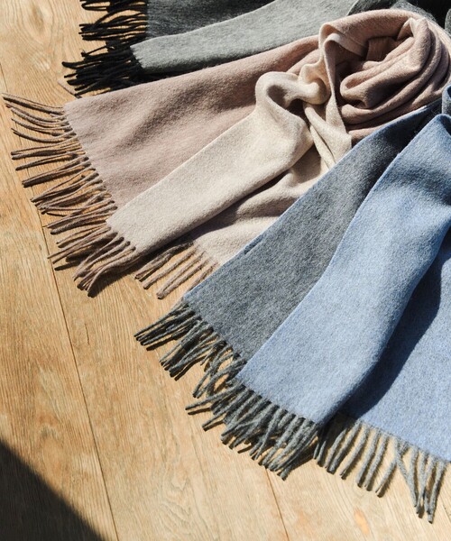 ウール100％】リバーシブルマフラー（マフラー）｜Tiaclasse（ティア