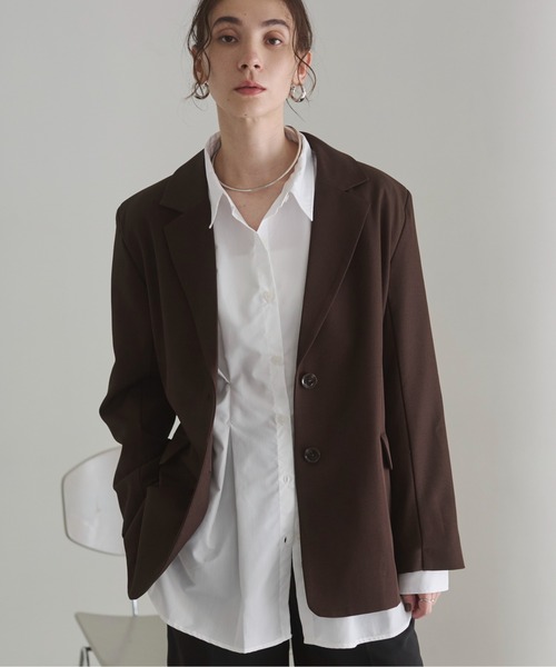 セットアップ対応】オーバーサイズ シングル テーラード