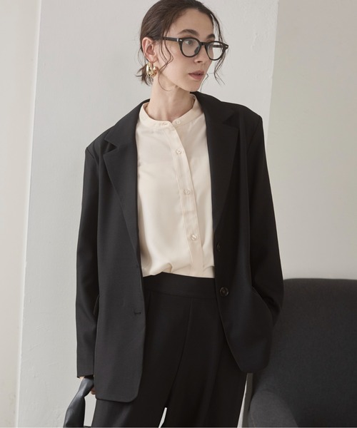 F.C.R.B テーラードジャケット アンコンジャケット ジャージ 黒 L ストレッチ コットン ポンチ テーラードジャケット ジャケット