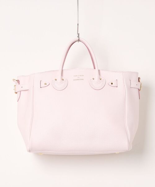YOUNG&OLSEN The DRYGOODS STORE(ヤングアンドオルセン)の「【YOUNG&OLSEN】EMBOSSED LEATHER BELTED TOTE S(トートバッグ・レディース・ベージュ/グレー/グリーン/ブラック/ブラウン/ライトグレー/ピンク/グレー系その他2・FREE)」の1枚目の写真