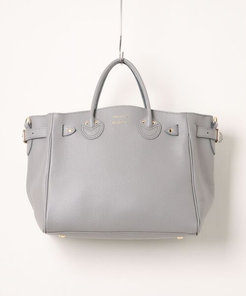 YOUNG&OLSEN The DRYGOODS STORE(ヤングアンドオルセン)の「【YOUNG&OLSEN】EMBOSSED LEATHER BELTED TOTE S(トートバッグ・レディース・ベージュ/グレー/グリーン/ブラック/ブラウン/ライトグレー/ピンク/グレー系その他2・FREE)」の5枚目の写真