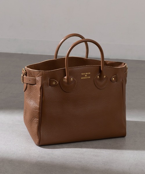 YOUNG&OLSEN The DRYGOODS STORE(ヤングアンドオルセン)の「【YOUNG&OLSEN】EMBOSSED LEATHER BELTED TOTE S(トートバッグ・レディース・ベージュ/グレー/グリーン/ブラック/ブラウン/ライトグレー/ピンク/グレー系その他2・FREE)」の6枚目の写真