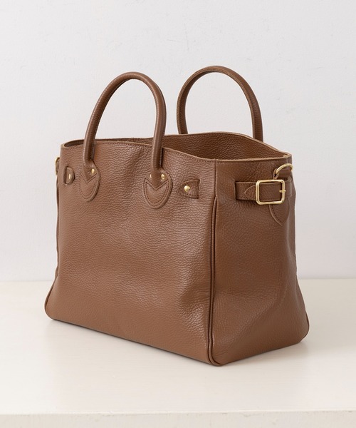 YOUNG&OLSEN The DRYGOODS STORE(ヤングアンドオルセン)の「【YOUNG&OLSEN】EMBOSSED LEATHER BELTED TOTE S(トートバッグ・レディース・ベージュ/グレー/グリーン/ブラック/ブラウン/ライトグレー/ピンク/グレー系その他2・FREE)」の10枚目の写真