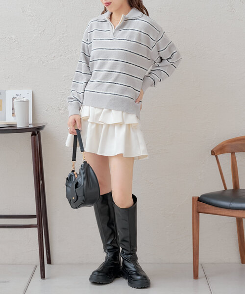 Chico(チコ)の「厚底トラックソールロングブーツ(ブーツ・レディース・ブラウン/ブラック/ベージュ系その他2・SMALL/MEDIUM/LARGE)」の15枚目の写真