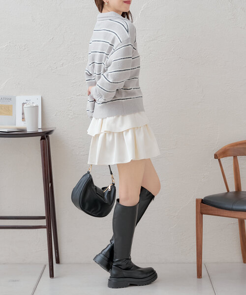 【新品】nunc ハラコ ロングブーツ 39サイズ SPECIAL SHOES FACTORY COLLABORATION】Tank-Sole Side Gore
