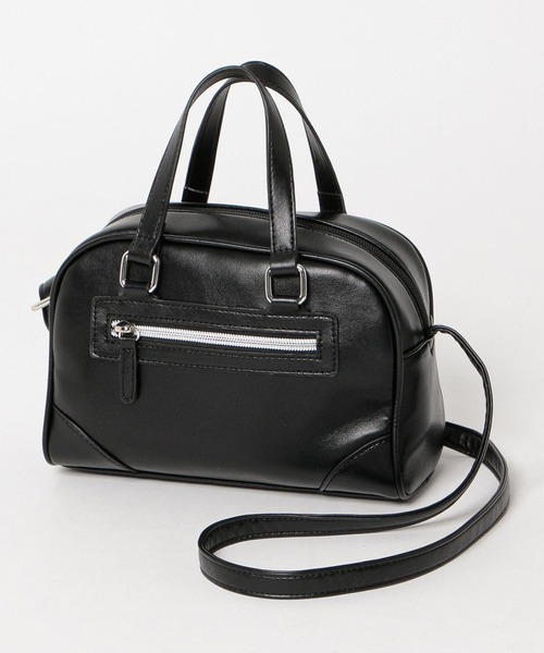 GLOBAL WORK（グローバルワーク）の「2wayボストンZIPBAG/290844（ショルダーバッグ・キッズ・シルバー/ブラック・ONE SIZE）」の6枚目の写真