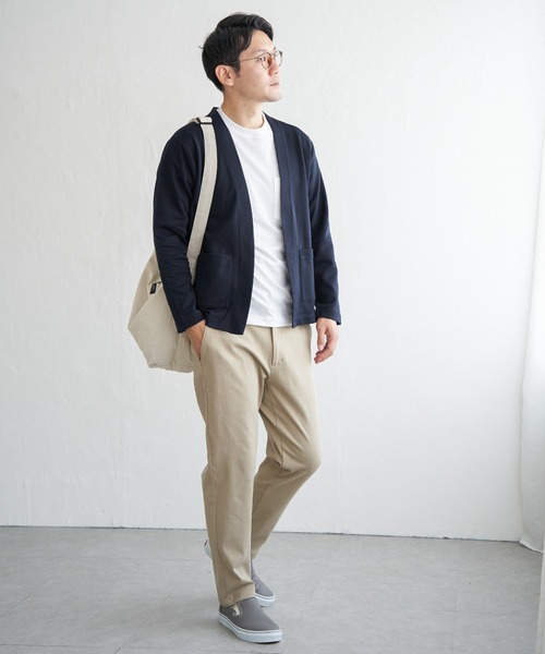 ikka(イッカ)の「ダンボールカーデインナーセット(カーディガン/ボレロ・メンズ・グリーン/ベージュ/ネイビー・XL/L/M/S)」の8枚目の写真