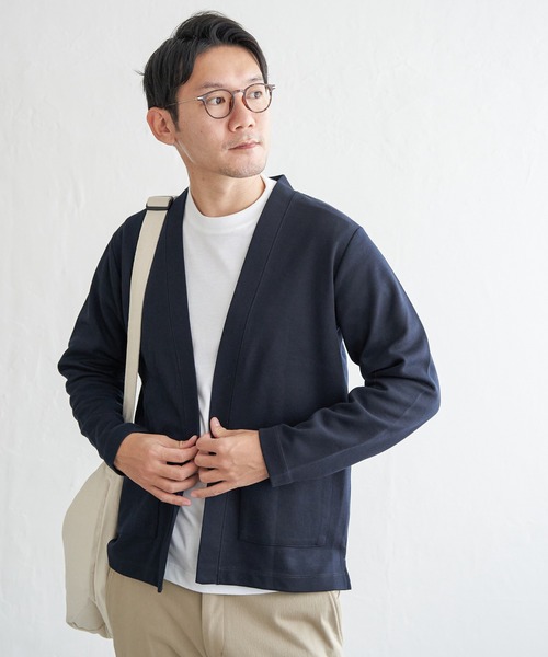 ikka(イッカ)の「ダンボールカーデインナーセット(カーディガン/ボレロ・メンズ・グリーン/ベージュ/ネイビー・XL/L/M/S)」の9枚目の写真