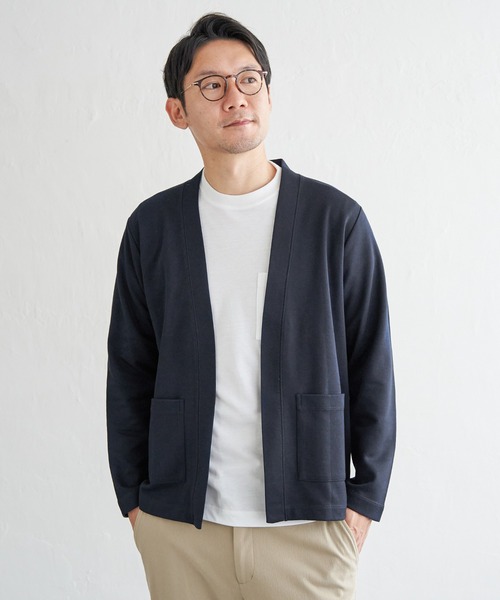 ikka(イッカ)の「ダンボールカーデインナーセット(カーディガン/ボレロ・メンズ・グリーン/ベージュ/ネイビー・XL/L/M/S)」の13枚目の写真
