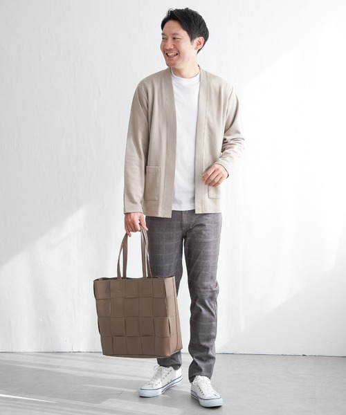 ikka(イッカ)の「ダンボールカーデインナーセット(カーディガン/ボレロ・メンズ・グリーン/ベージュ/ネイビー・XL/L/M/S)」の10枚目の写真
