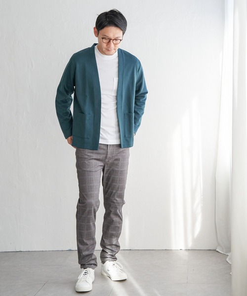 ikka(イッカ)の「ダンボールカーデインナーセット(カーディガン/ボレロ・メンズ・グリーン/ベージュ/ネイビー・XL/L/M/S)」の5枚目の写真
