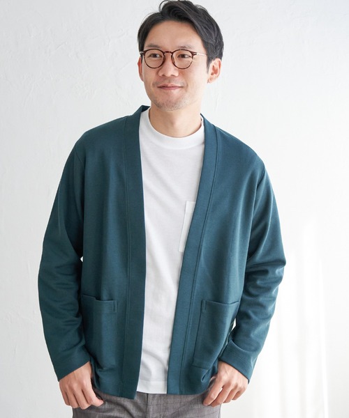 ikka(イッカ)の「ダンボールカーデインナーセット(カーディガン/ボレロ・メンズ・グリーン/ベージュ/ネイビー・XL/L/M/S)」の6枚目の写真