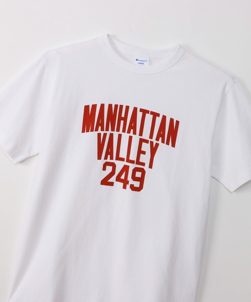 Champion(チャンピオン)の「【Champion/チャンピオン】メンズ ベーシック ショートスリーブTシャツ(Tシャツ/カットソー・メンズ・ネイビー/グレー/ブラック系その他/ホワイト×レッド/ホワイト×ブルー/グリーン系その他3・MEDIUM/X-LARGE/LARGE)」の8枚目の写真