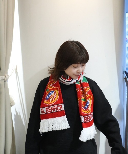 【Football Scarf】フットボールマフラー Benfica Acrylic Football Scarf SLベンフィカ（マフラー）｜fridge（フリッジ）