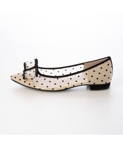 carino(カリーノ)の「ドットチュールパンプス(パンプス・レディース・ベージュ/ブラック・22.5cm/24.5cm/24cm/23.5cm/23cm)」の5枚目の写真