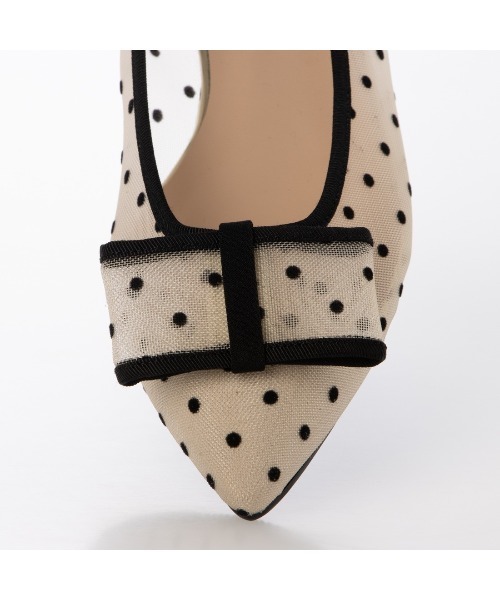 carino(カリーノ)の「ドットチュールパンプス(パンプス・レディース・ベージュ/ブラック/ベージュ系その他/ネイビー・22.5cm/24.5cm/24cm/23.5cm/23cm)」の9枚目の写真