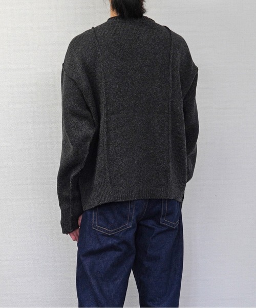 superNova.(スーパーノヴァ)の「superNova. / スーパーノヴァ Moebius knit - Lamb’s wool(ニット/セーター・メンズ・チャコール/ブラック・FREE)」の8枚目の写真