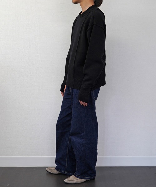 superNova.(スーパーノヴァ)の「superNova. / スーパーノヴァ Moebius knit - Lamb’s wool(ニット/セーター・メンズ・チャコール/ブラック・FREE)」の10枚目の写真