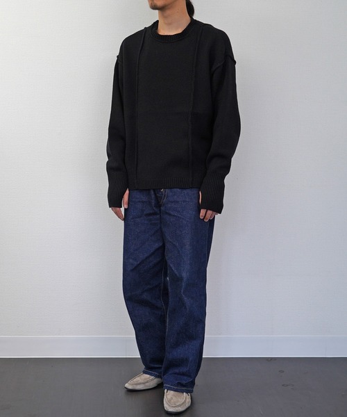 superNova.(スーパーノヴァ)の「superNova. / スーパーノヴァ Moebius knit - Lamb’s wool(ニット/セーター・メンズ・チャコール/ブラック・FREE)」の12枚目の写真