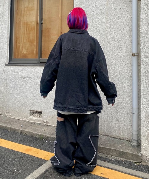 セール】STAR PATCHED DENIM ジャケット（デニムジャケット