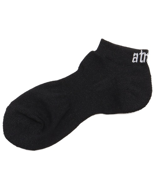 atmos(アトモス)の「atmos Paper Yarn Ankle Socks / アトモス ペーパー ヤーン アンクル ソックス(ソックス/靴下・メンズ・グレー/ブラック/カーキ/ホワイト・25-27)」の2枚目の写真