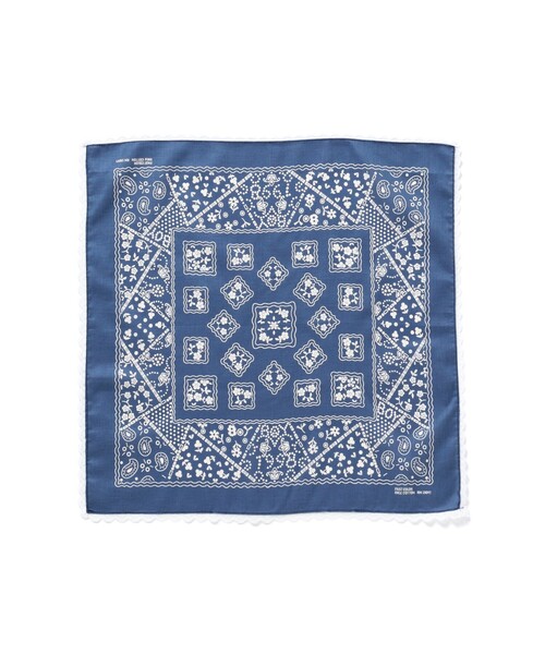 BEAMS BOY（ビームスボーイ）の「【2/5再値下げ】2WAY レース バンダナ（バンダナ/スカーフ・レディース・ネイビー/ピンク/レッド/グリーン/サックスブルー/オフホワイト・ONE SIZE）」の14枚目の写真