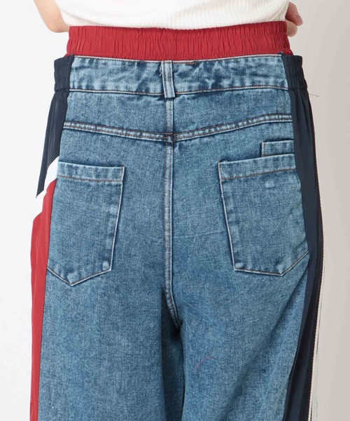 Three Four Time(スリーフォータイム)の「サイドスイッチデニムパンツ @(デニムパンツ・レディース・グリーン系その他/レッド系その他・FREE)」の16枚目の写真